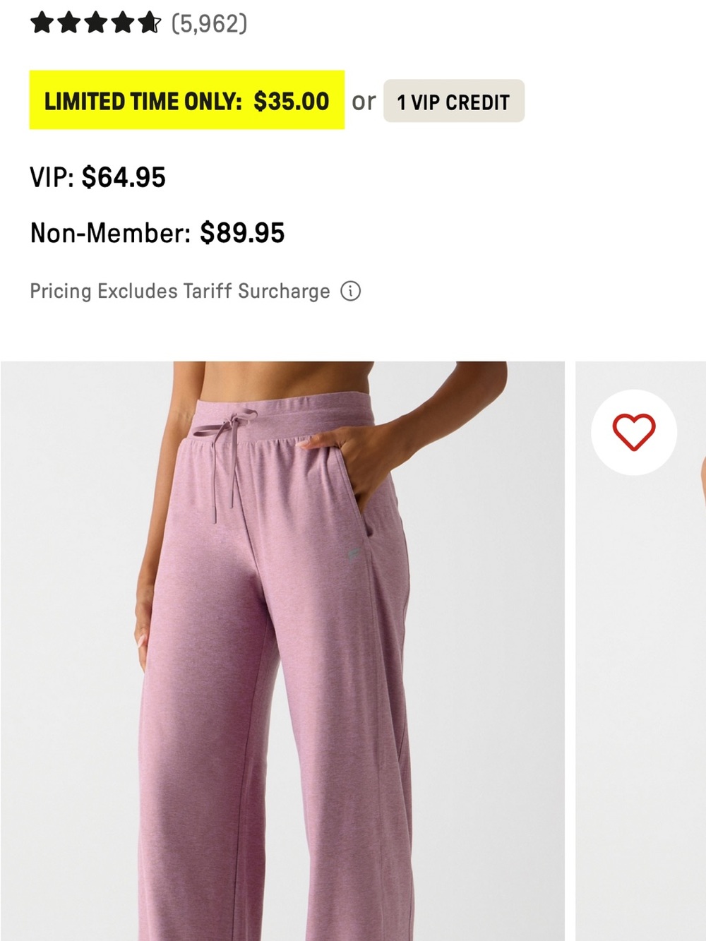 Fabletics Jersey Wide Leg Pant & Aerie Go With the Flow Pant **see description**